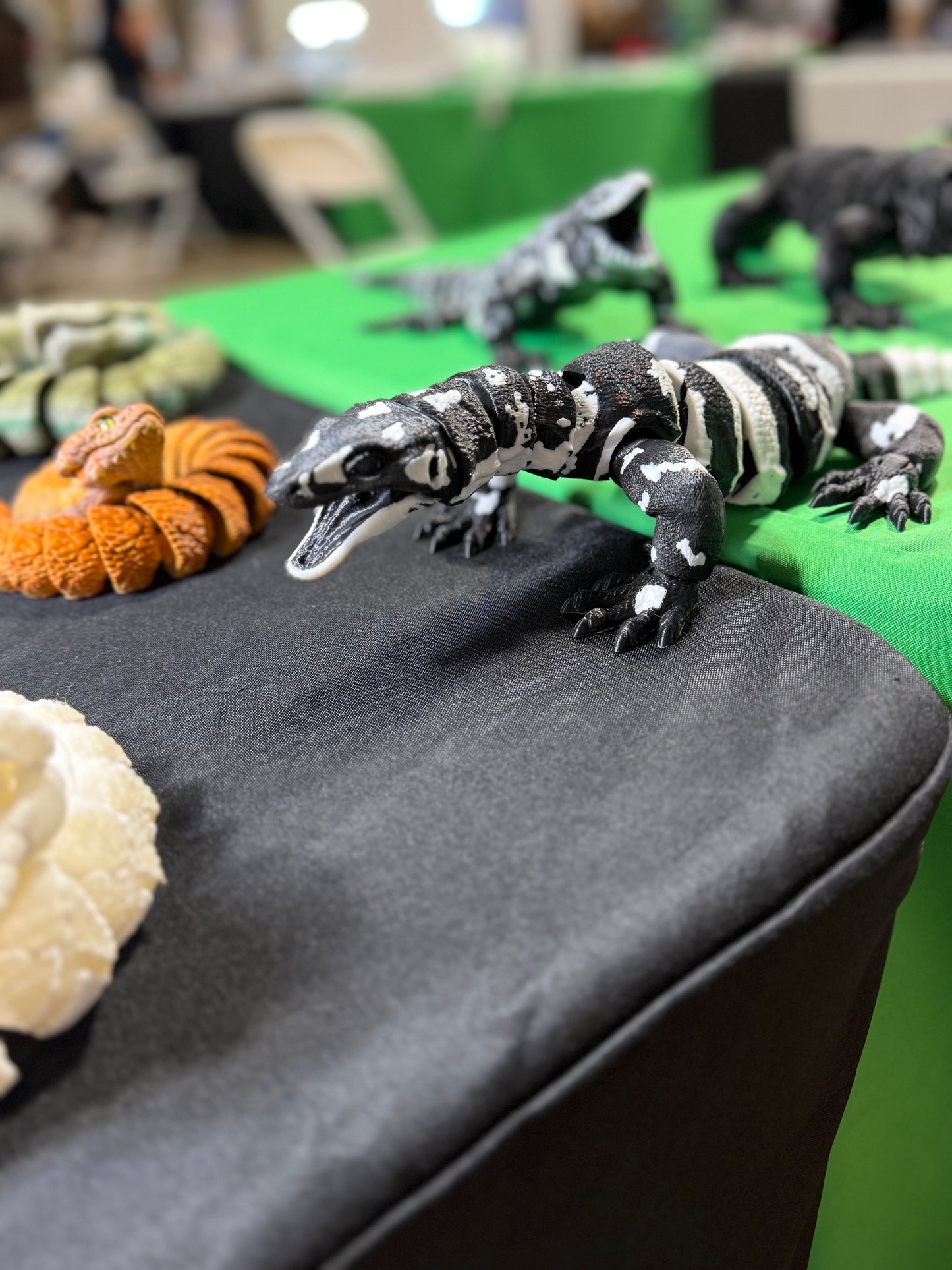 Water/Lace Monitor 3D Printed Art