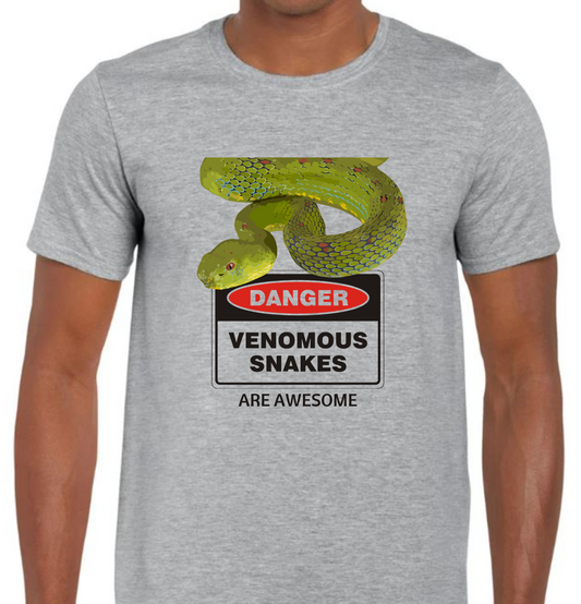Danger Venomous Snakes are Awesome T-shirt series
