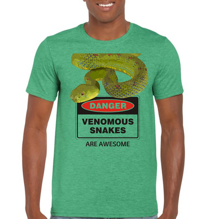 Danger Venomous Snakes are Awesome T-shirt series